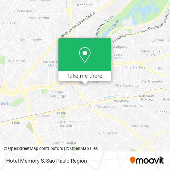 Hotel Memory S map