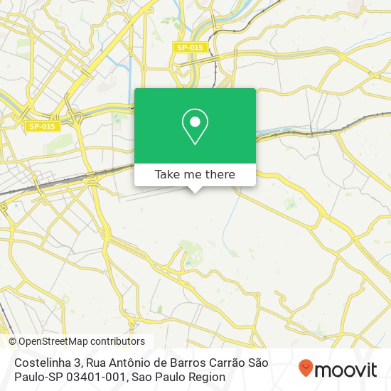 Costelinha 3, Rua Antônio de Barros Carrão São Paulo-SP 03401-001 map