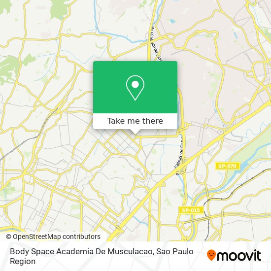 Mapa Body Space Academia De Musculacao