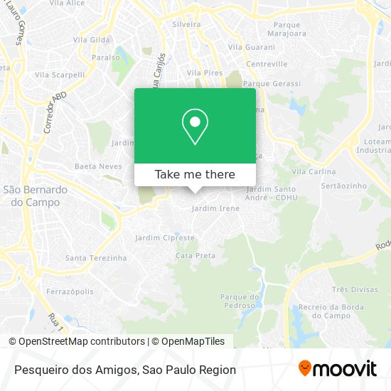 Pesqueiro dos Amigos map