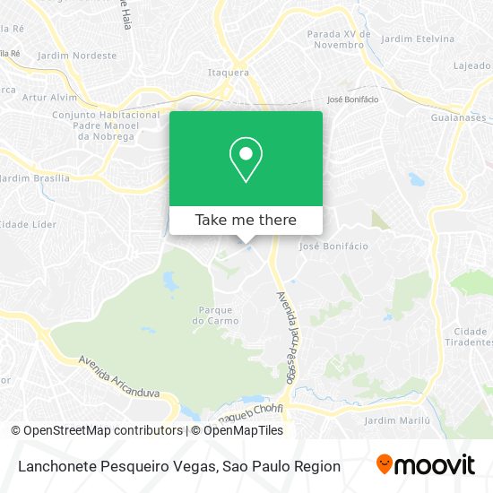 Lanchonete Pesqueiro Vegas map