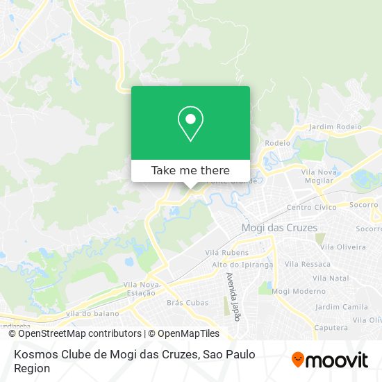 Kosmos Clube de Mogi das Cruzes map