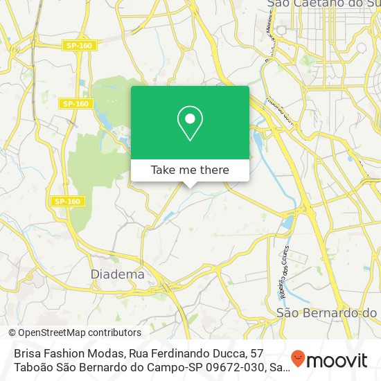 Brisa Fashion Modas, Rua Ferdinando Ducca, 57 Taboão São Bernardo do Campo-SP 09672-030 map