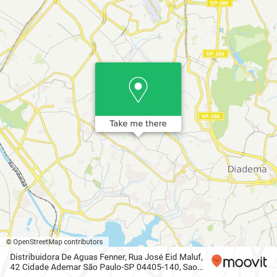 Distribuidora De Aguas Fenner, Rua José Eid Maluf, 42 Cidade Ademar São Paulo-SP 04405-140 map