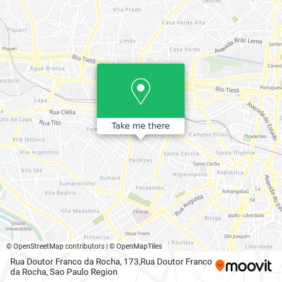 Mapa Rua Doutor Franco da Rocha, 173,Rua Doutor Franco da Rocha