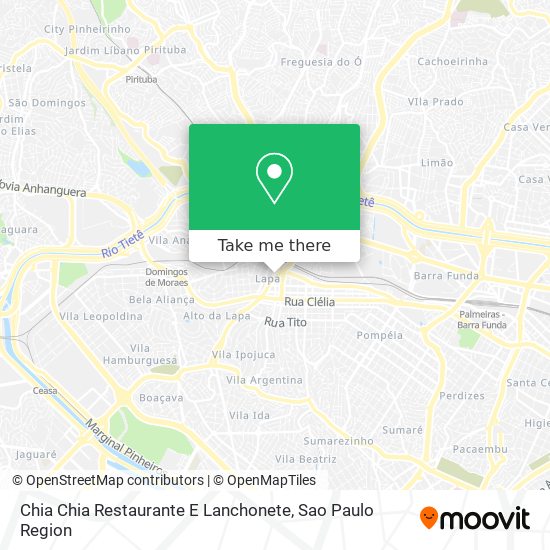 Mapa Chia Chia Restaurante E Lanchonete