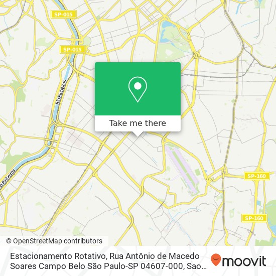 Estacionamento Rotativo, Rua Antônio de Macedo Soares Campo Belo São Paulo-SP 04607-000 map