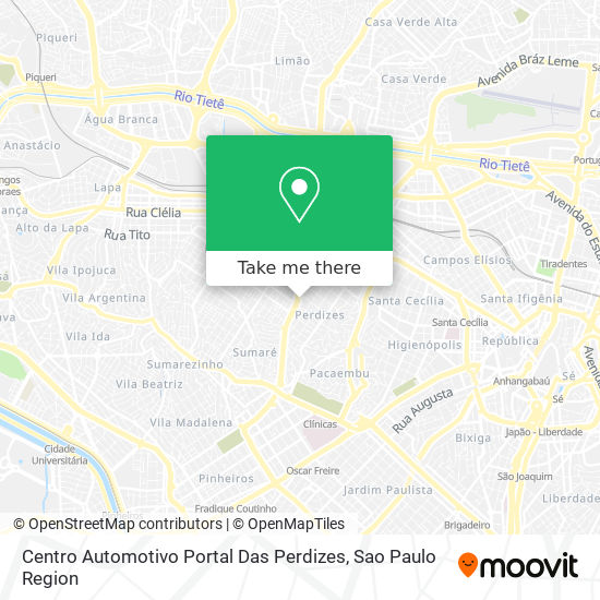 Centro Automotivo Portal Das Perdizes map
