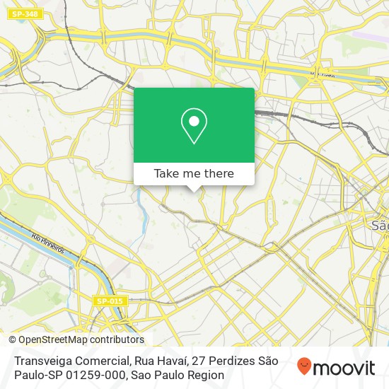 Mapa Transveiga Comercial, Rua Havaí, 27 Perdizes São Paulo-SP 01259-000