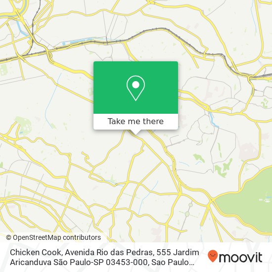 Chicken Cook, Avenida Rio das Pedras, 555 Jardim Aricanduva São Paulo-SP 03453-000 map
