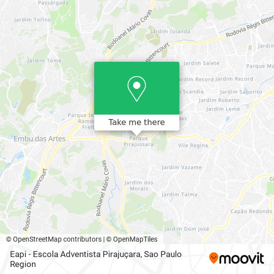 Mapa Eapi - Escola Adventista Pirajuçara