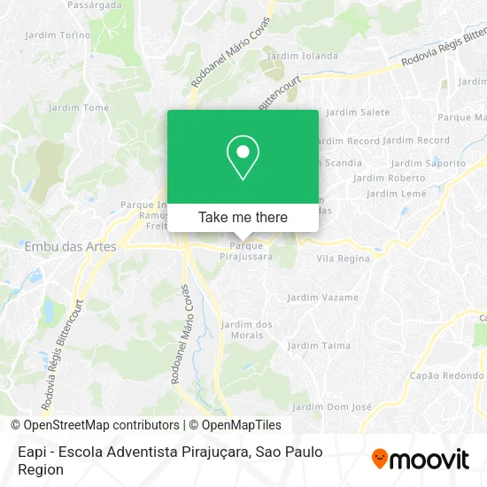Eapi - Escola Adventista Pirajuçara map