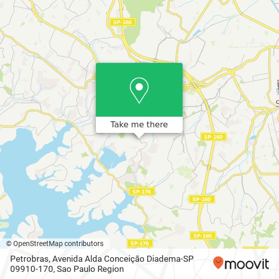 Petrobras, Avenida Alda Conceição Diadema-SP 09910-170 map