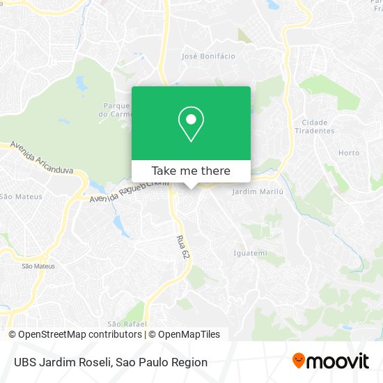 Mapa UBS Jardim Roseli