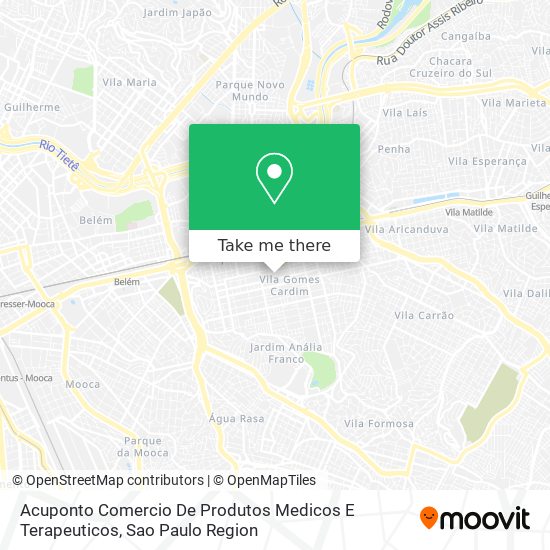 Acuponto Comercio De Produtos Medicos E Terapeuticos map