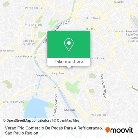 Verao Frio Comercio De Pecas Para A Refrigeracao map