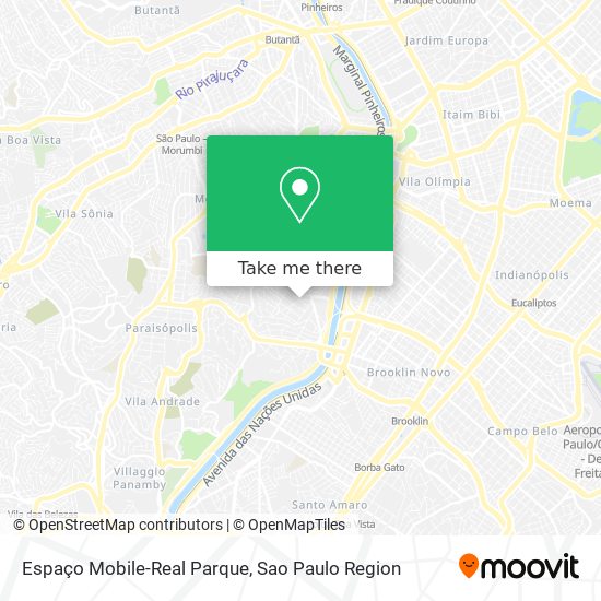 Espaço Mobile-Real Parque map