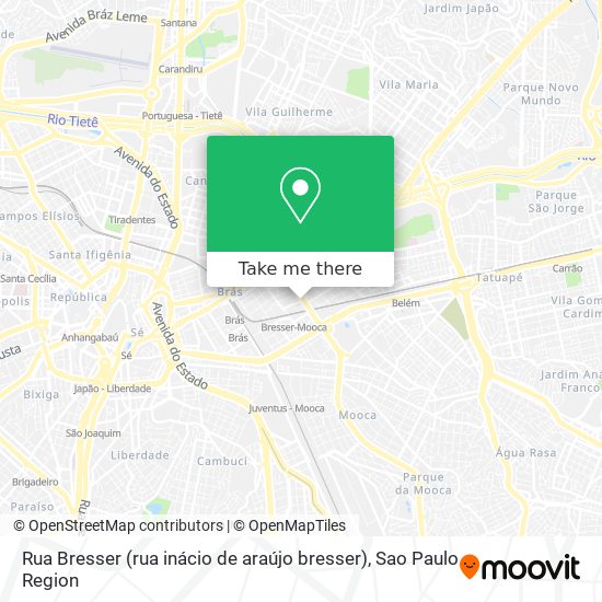 Rua Bresser (rua inácio de araújo bresser) map