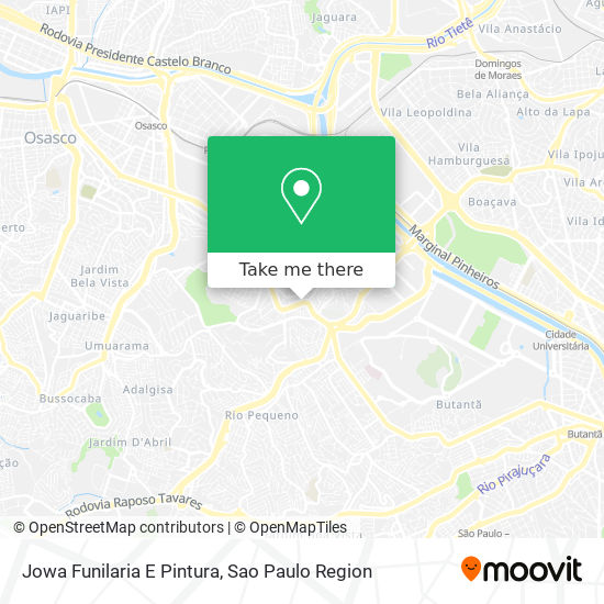 Jowa Funilaria E Pintura map