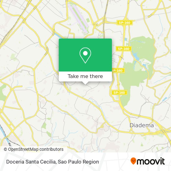 Doceria Santa Cecilia map