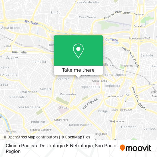 Clinica Paulista De Urologia E Nefrologia map