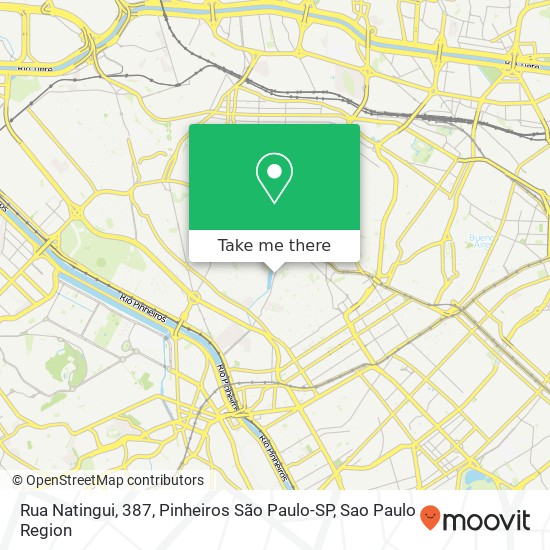 Rua Natingui, 387, Pinheiros São Paulo-SP map