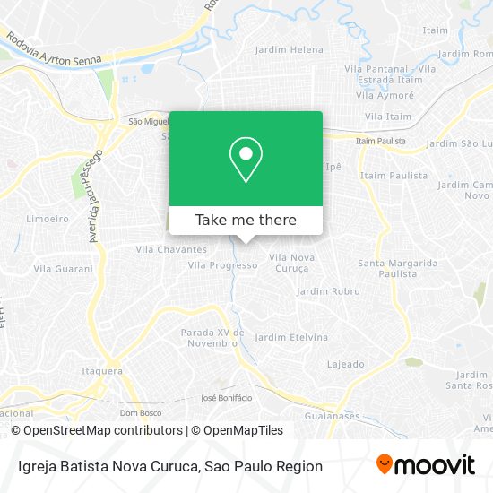 Mapa Igreja Batista Nova Curuca