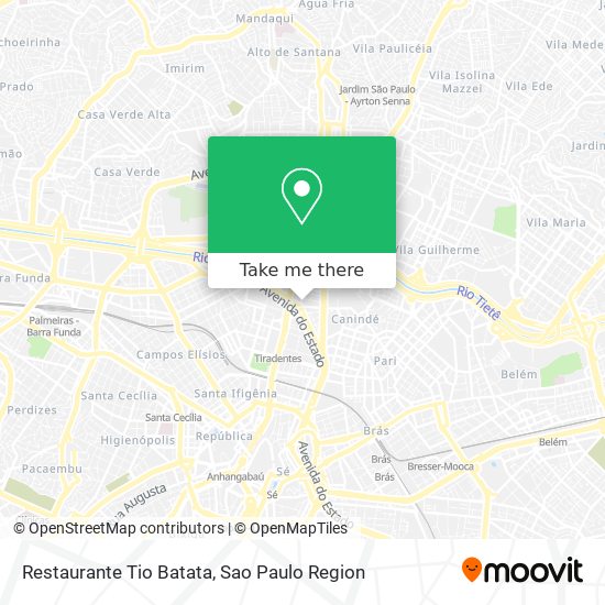 Mapa Restaurante Tio Batata