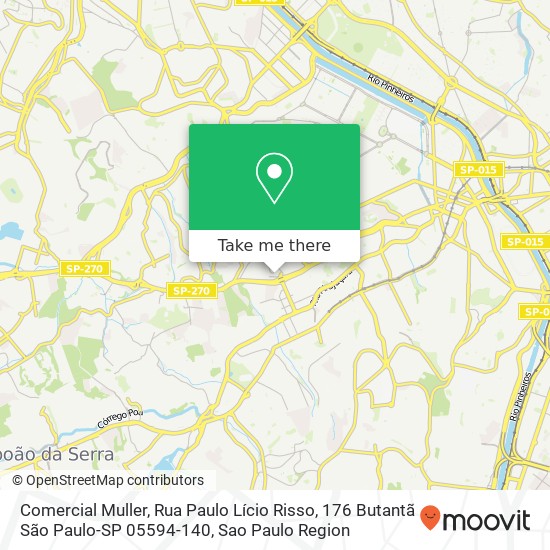 Comercial Muller, Rua Paulo Lício Risso, 176 Butantã São Paulo-SP 05594-140 map