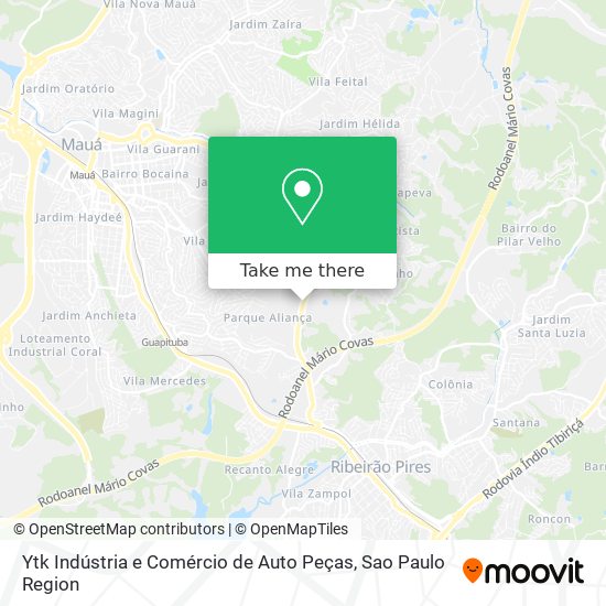 Ytk Indústria e Comércio de Auto Peças map