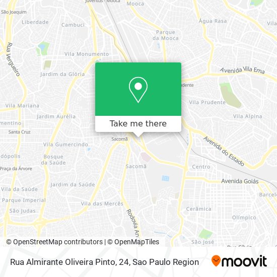 Mapa Rua Almirante Oliveira Pinto, 24