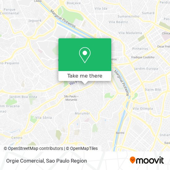 Orgie Comercial map