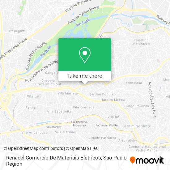 Mapa Renacel Comercio De Materiais Eletricos