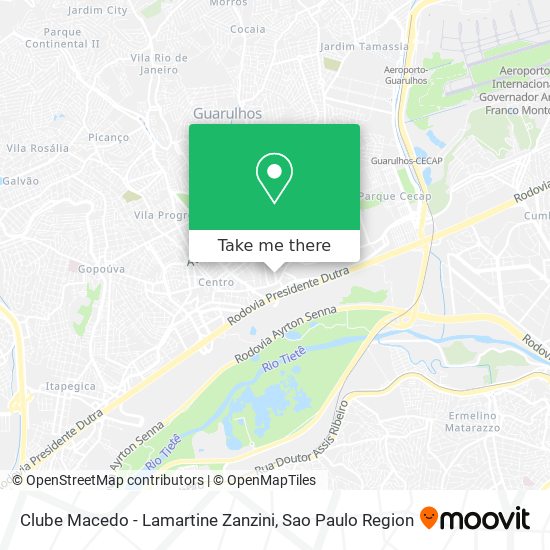 Clube Macedo - Lamartine Zanzini map