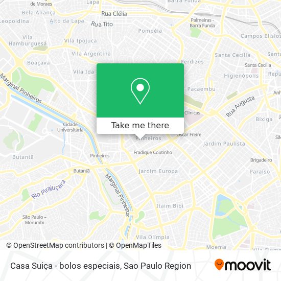 Casa Suiça - bolos especiais map