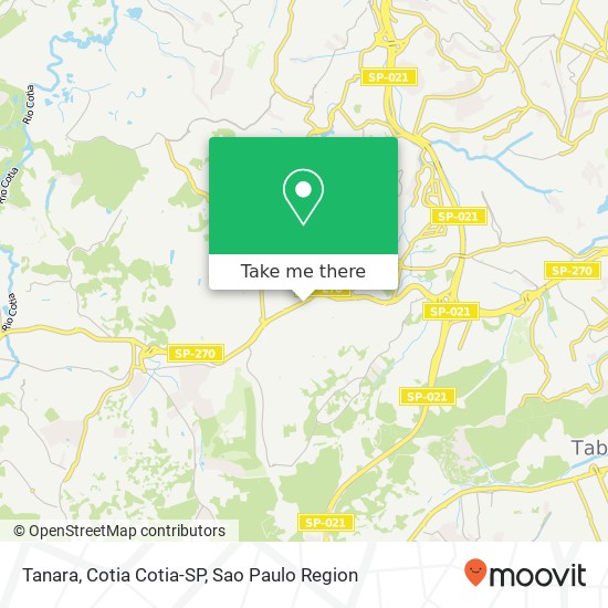 Tanara, Cotia Cotia-SP map