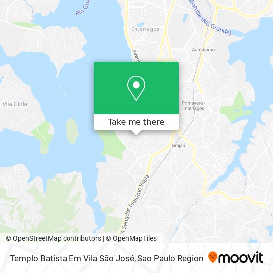 Templo Batista Em Vila São José map