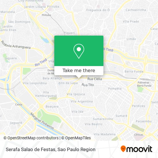 Serafa Salao de Festas map