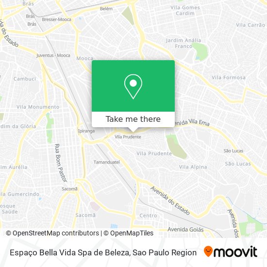 Espaço Bella Vida Spa de Beleza map