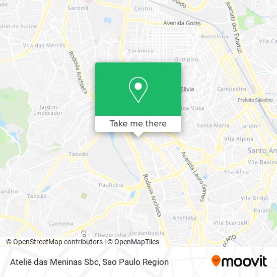 Ateliê das Meninas Sbc map