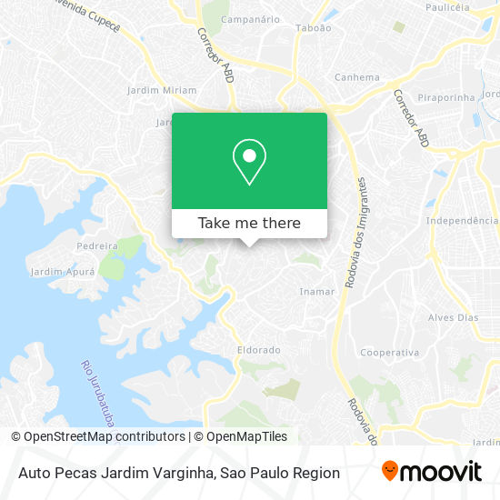 Mapa Auto Pecas Jardim Varginha