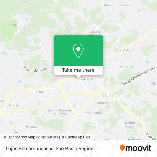 Lojas Pernambucanas map