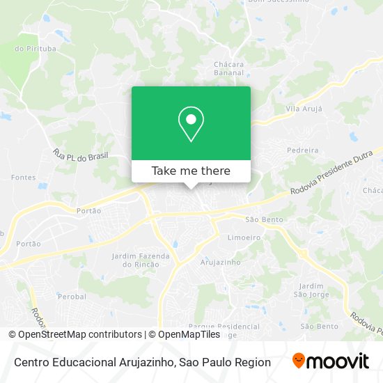 Centro Educacional Arujazinho map