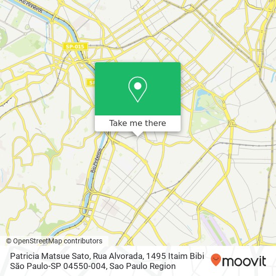 Mapa Patricia Matsue Sato, Rua Alvorada, 1495 Itaim Bibi São Paulo-SP 04550-004