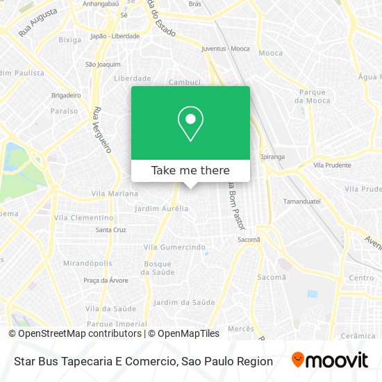 Star Bus Tapecaria E Comercio map