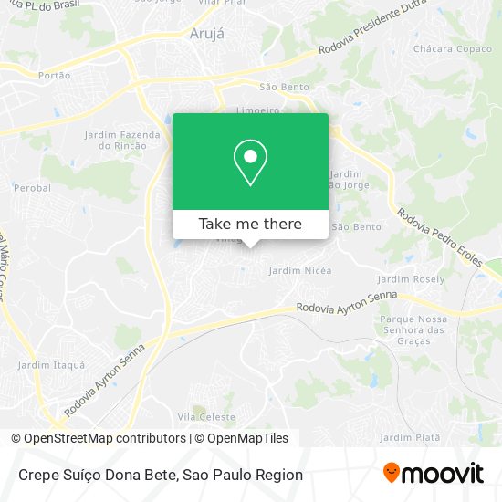 Crepe Suíço Dona Bete map