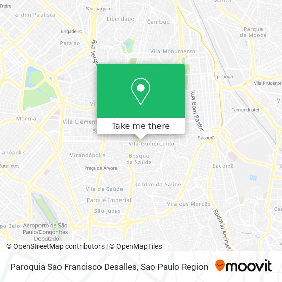 Paroquia Sao Francisco Desalles map