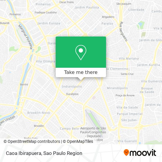 Caoa Ibirapuera map