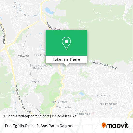 Mapa Rua Egídio Felini, 8