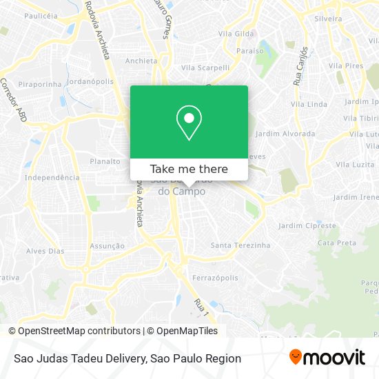 Mapa Sao Judas Tadeu Delivery